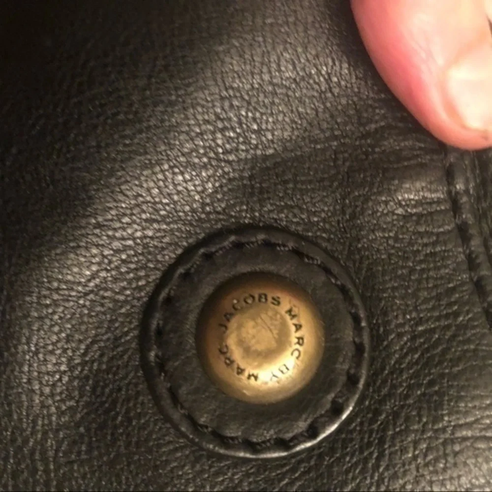 Marc by Marc Jacobs black leather hobo bag